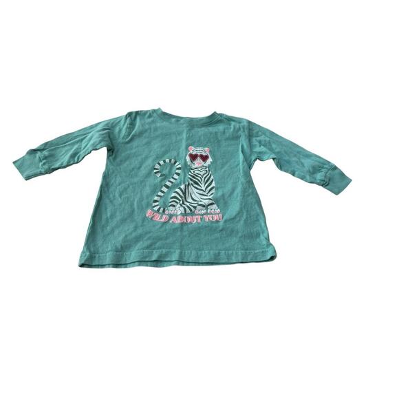 Living Fully Co Baby Blue Wild About You Crewneck Sweatshirt Size 2T - Picture 1 of 3